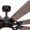 Vaxcel Burlington 68-in Bronze Farmhouse Windmill Indoor Outdoor Ceiling Fan with LED Light Kit and Remote F0092 - alternate 10
